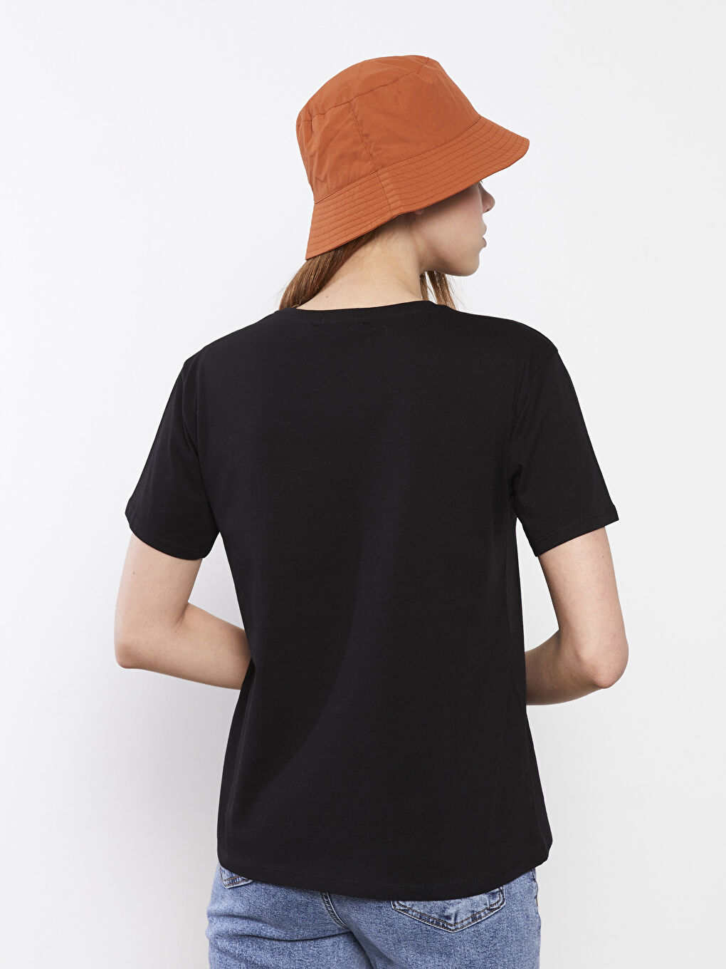 Žena CRNA Majica kratkih rukava-3