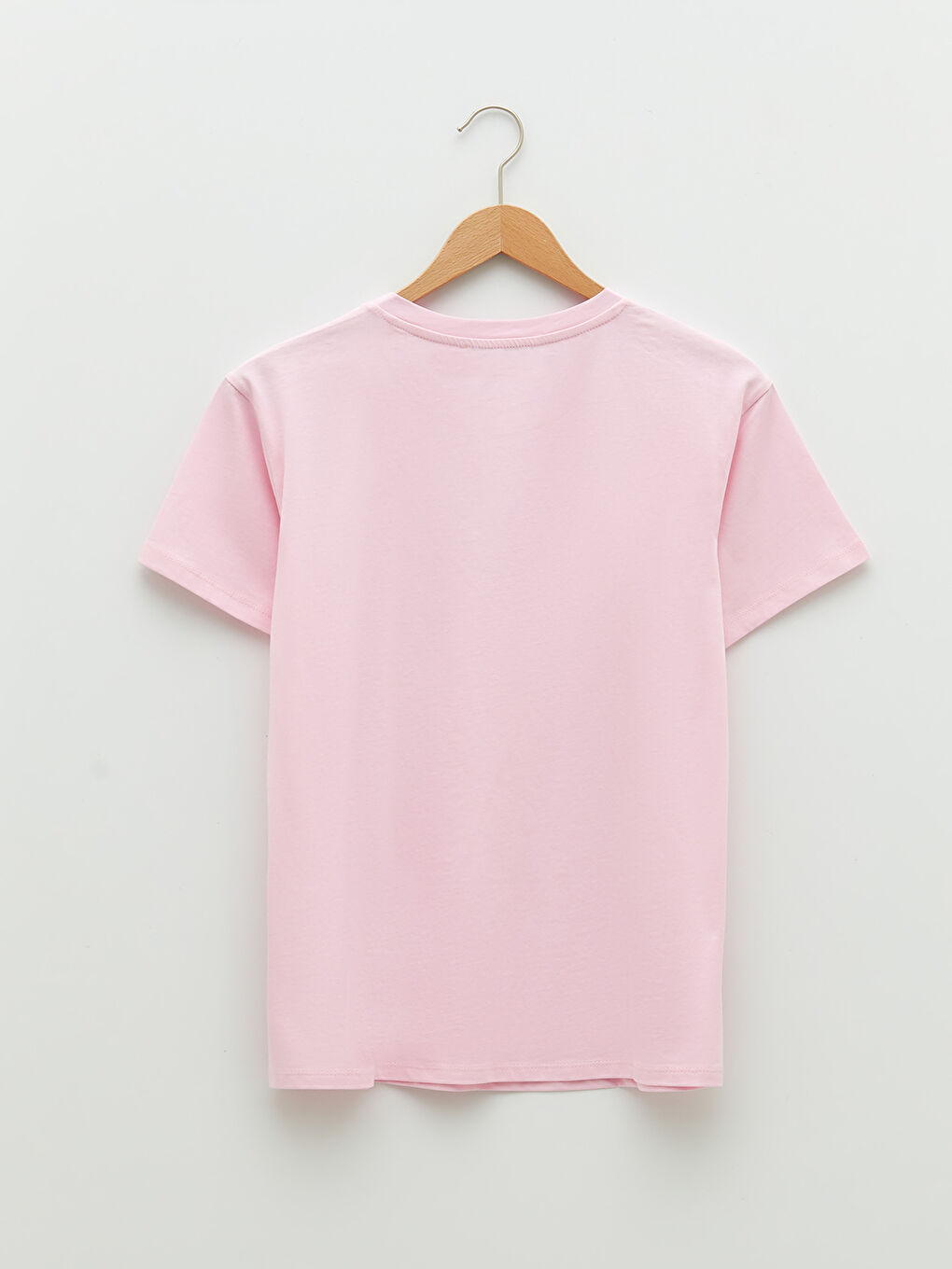 T-shirt en Coton à Manches Courtes avec Imprimé Lettre et Col Rond pour Femmes-8