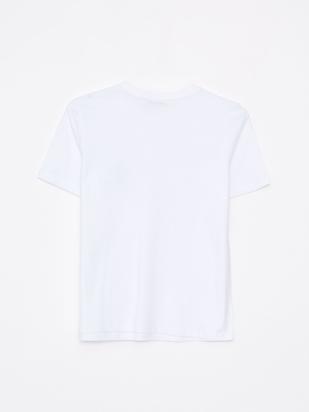 Crew Neck Printed Short Sleeve Cotton Women's T-shirt-6