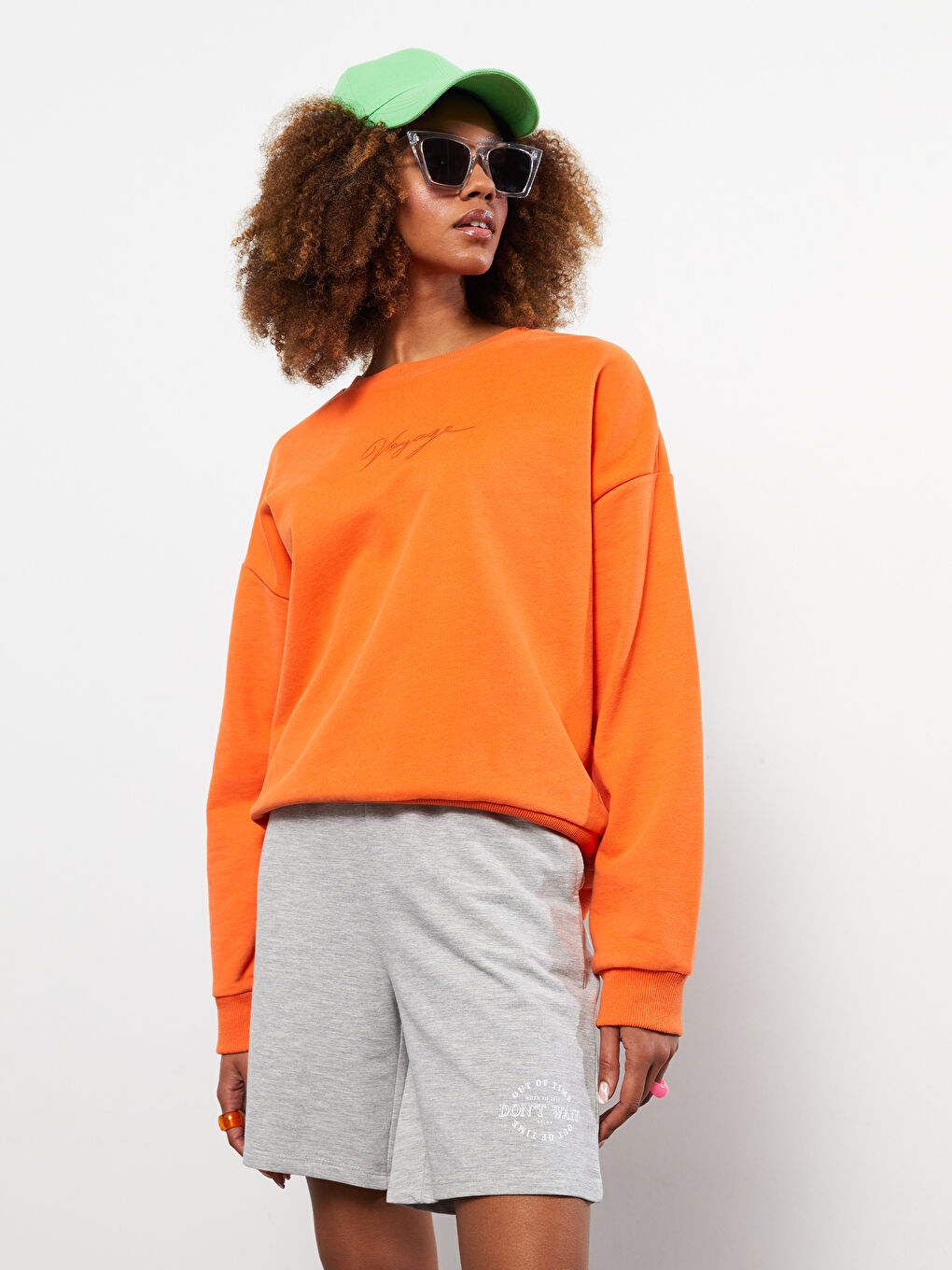 Women's Elastic Waist Printed Pocket Detailed Shorts-1