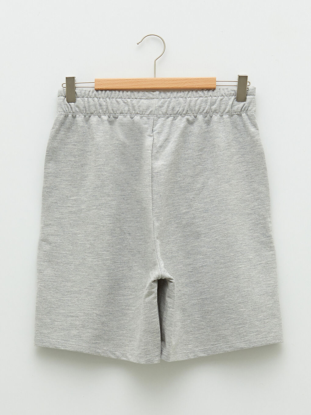 Women's Elastic Waist Printed Pocket Detailed Shorts-7