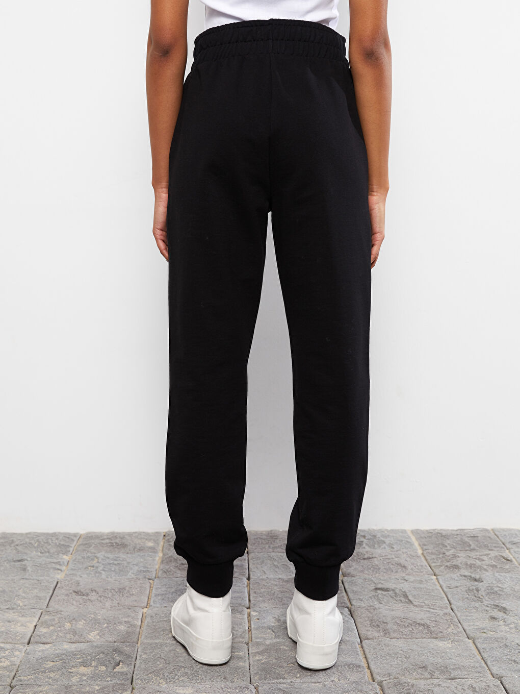 LCW Vision Elastic Waist Printed Pocket Detailed Women's Jogger Sweatpants -S2GG00Z8-RQN