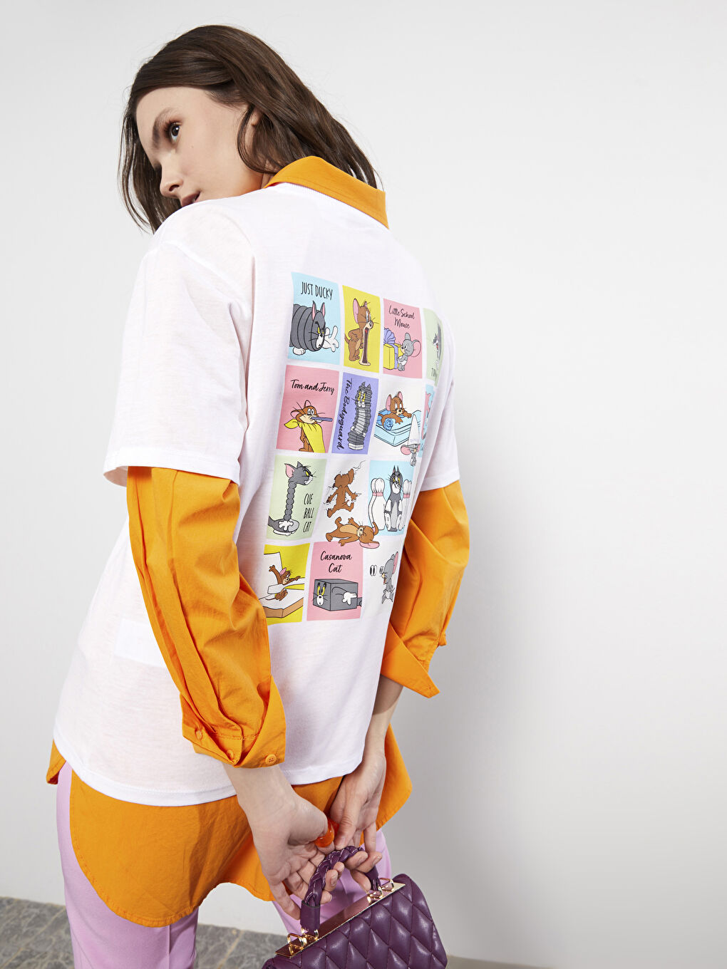 LCW Vision Crew Neck Tom & Jerry Printed Women's T-Shirt -S2GG15Z8-R9K