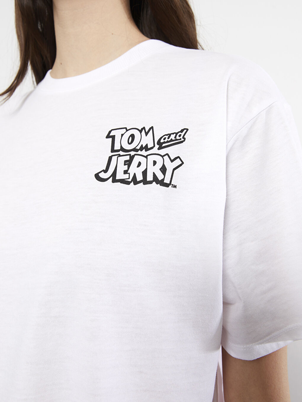 LCW Vision Crew Neck Tom & Jerry Printed Women's T-Shirt -S2GG15Z8-R9K