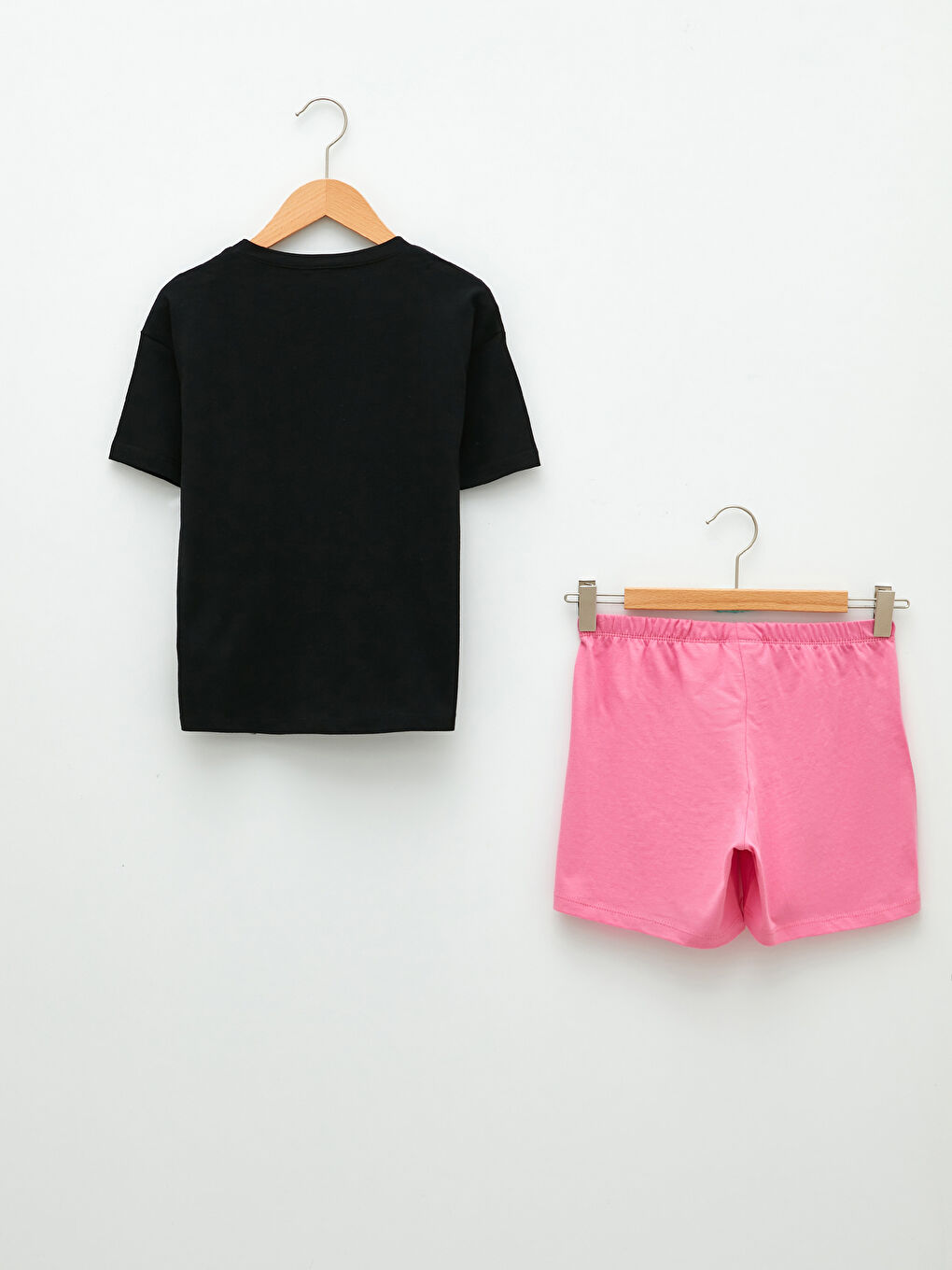 Crew Neck LOL Surprise OMG Licensed Short Sleeve Girls Pajamas Set-1