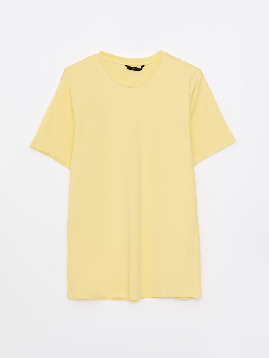 تيشيرت رجالي ياقة دائرية كم قصير قطن ممشط أساسي-7