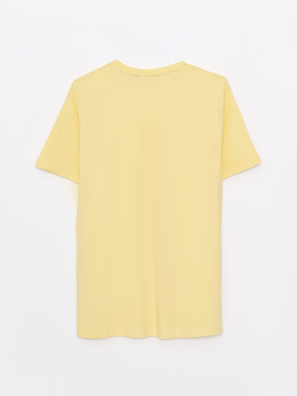 تيشيرت رجالي ياقة دائرية كم قصير قطن ممشط أساسي-8