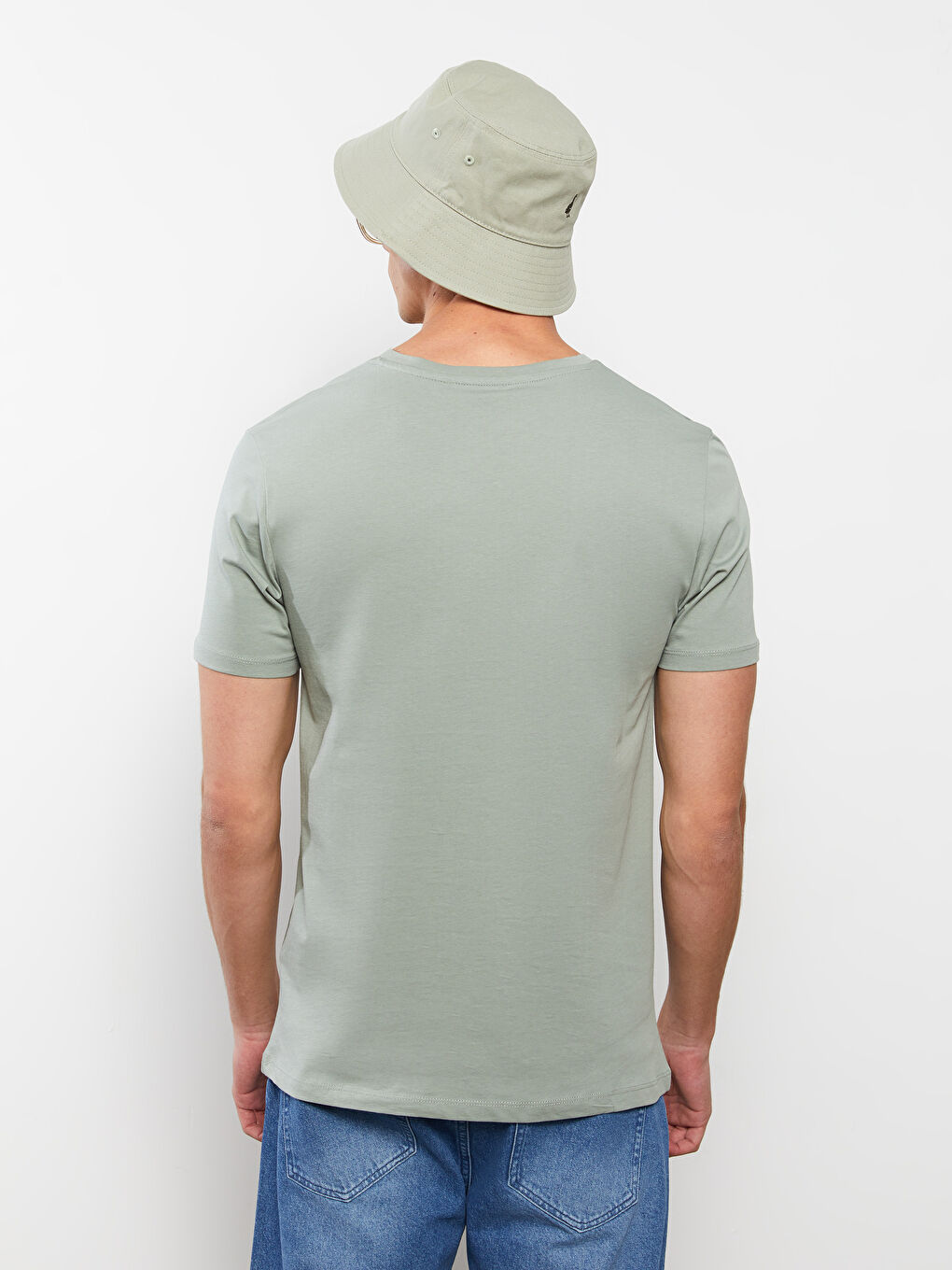 تيشيرت للرجال أساسي بأكمام قصيرة ورقبة دائرية من القطن الممشط-4