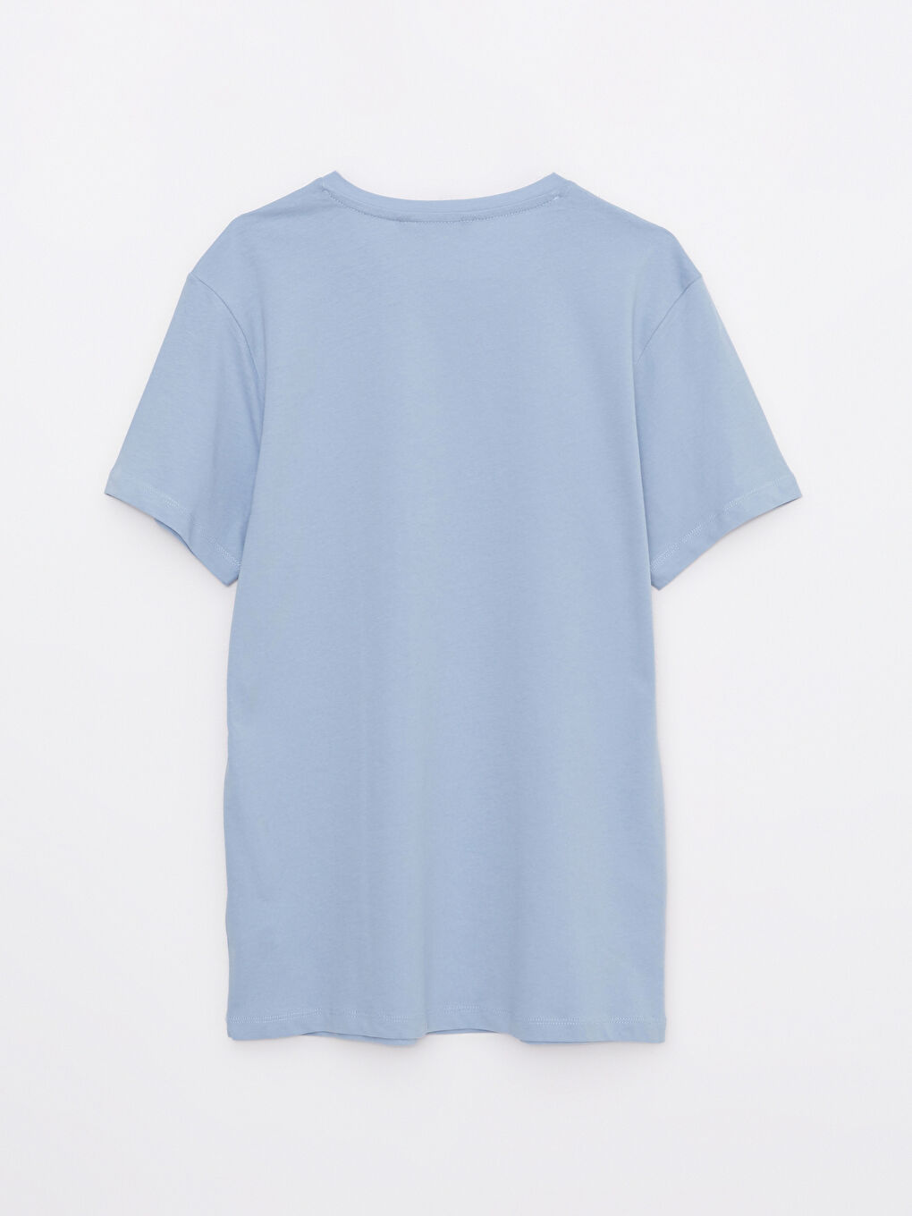 تيشيرت رجالي ياقة دائرية كم قصير قطن ممشط أساسي-6