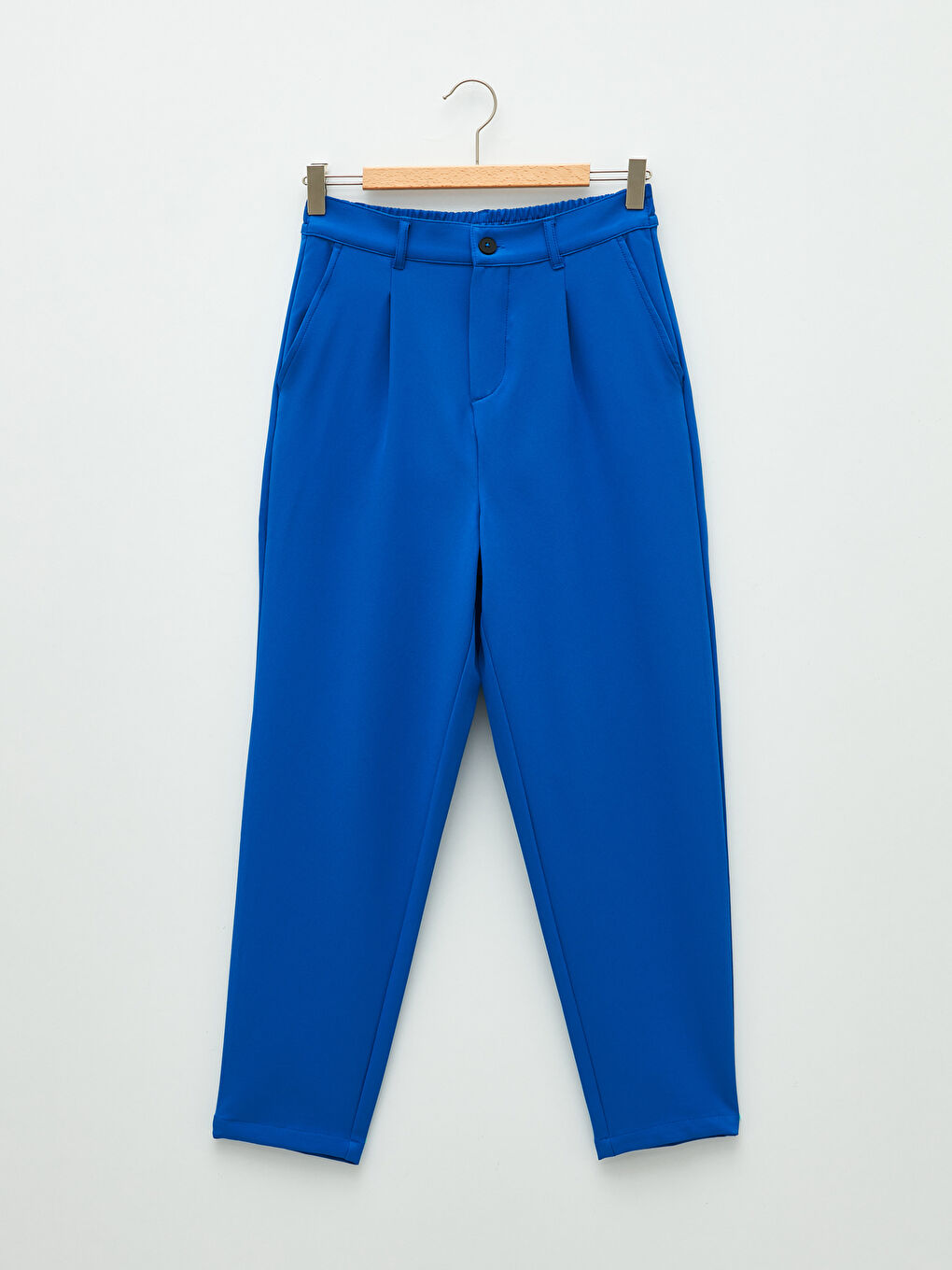 Comfortable Fit Straight Pocket Detailed Women's Trousers-5