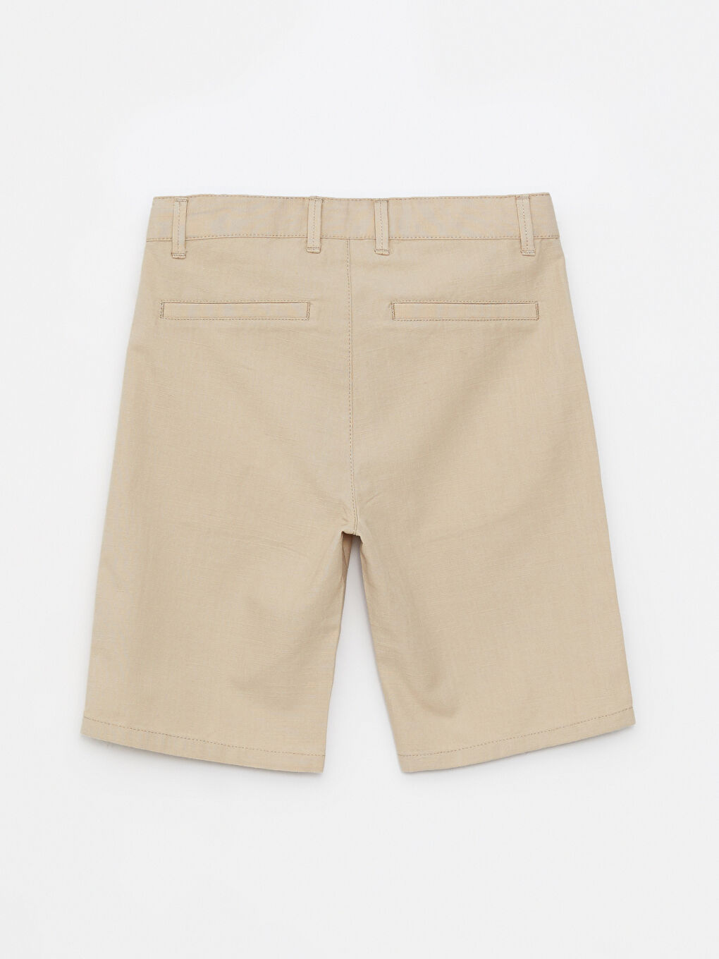 Bej Basic Gabardin Erkek Çocuk Şort-1