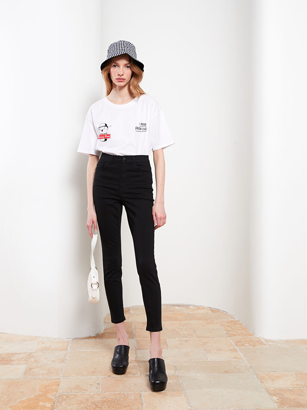 Siyah Yüksek Bel Jüpiter Süper Skinny Fit Kadın Jean Pantolon