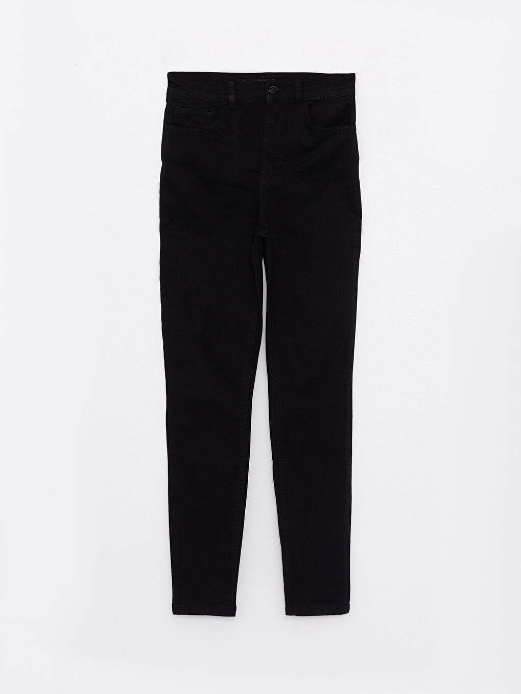 Siyah Yüksek Bel Jüpiter Süper Skinny Fit Kadın Jean Pantolon-5