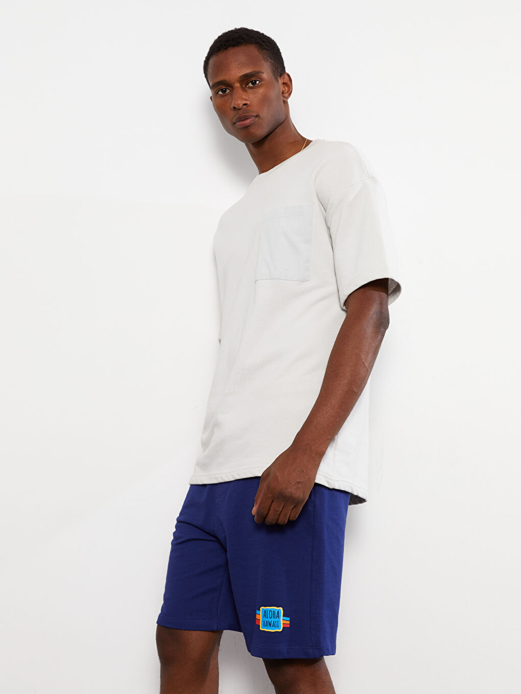 Standard Pattern Knitted Men's Shorts -S2GH55Z8-S66
