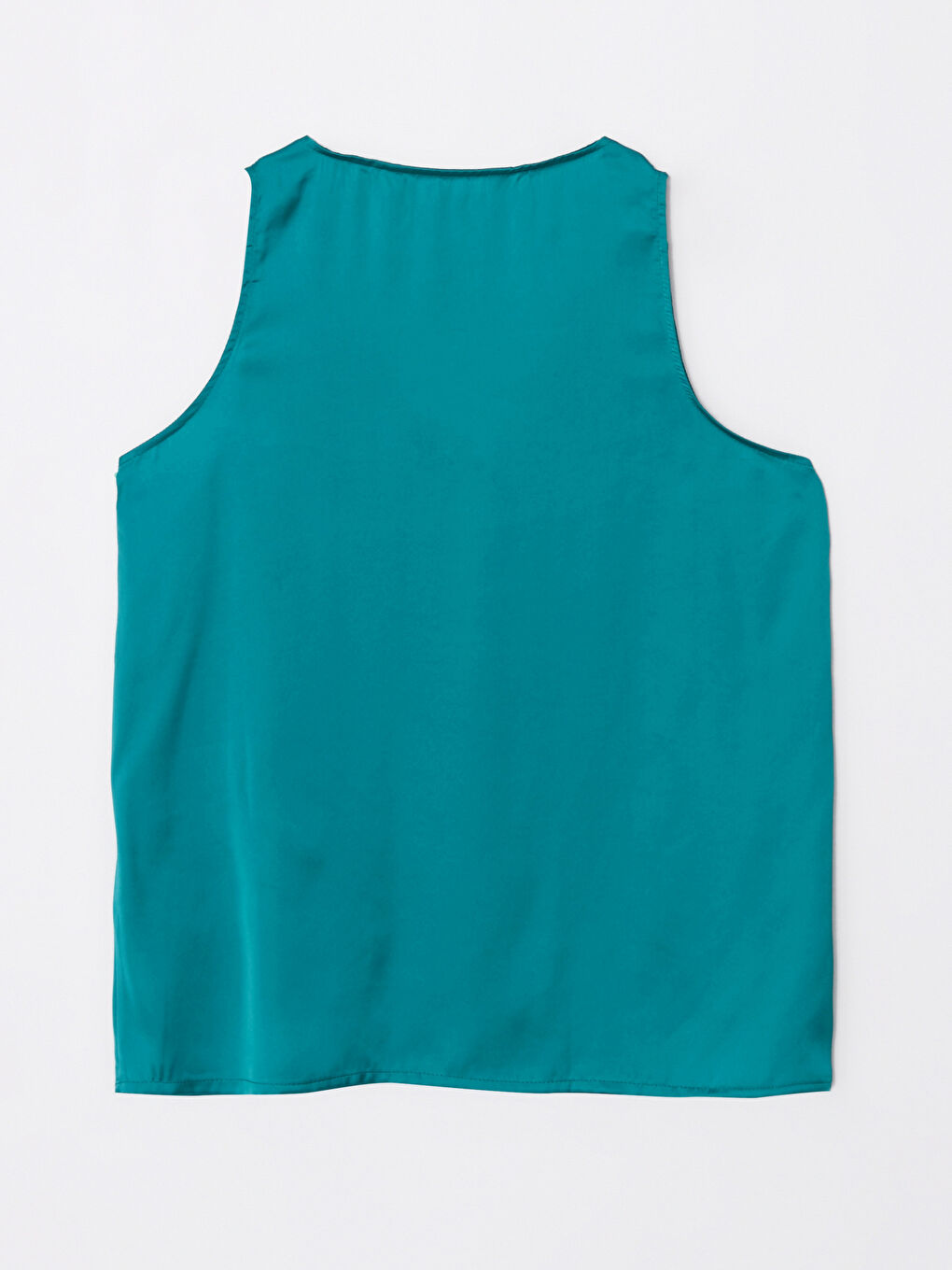 Turkuaz Kadın V Yaka Düz Pijama Takımı-6