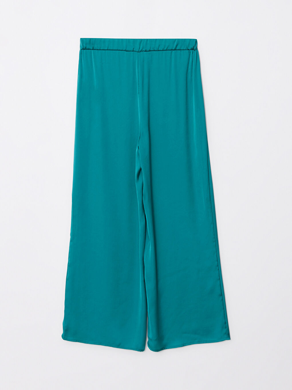 Turkuaz Kadın V Yaka Düz Pijama Takımı-8