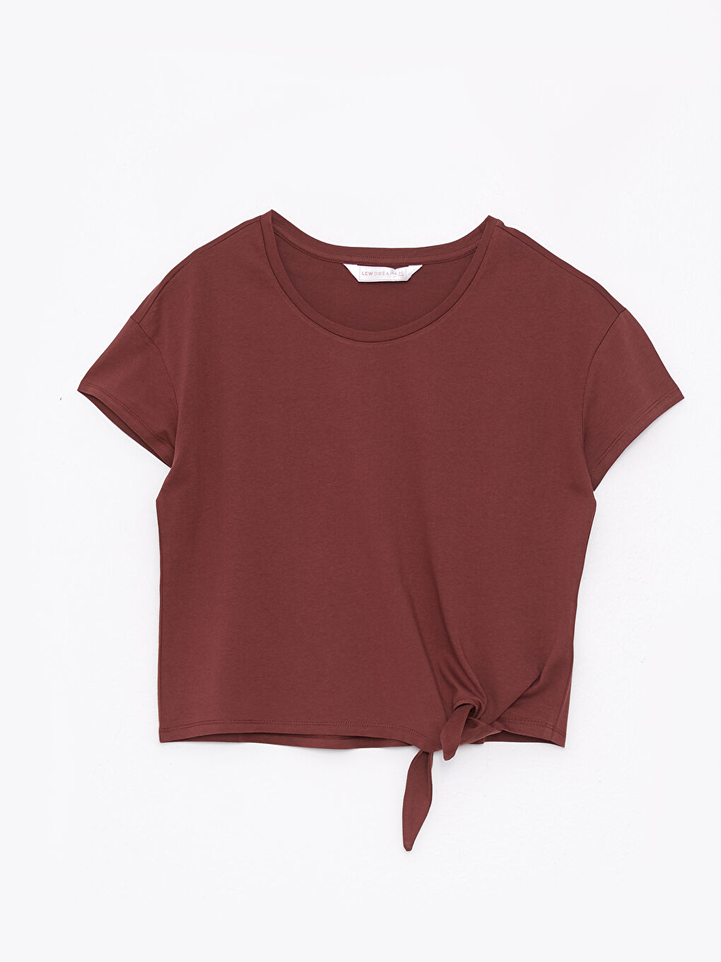 طقم بيجامة ياقة دائرية عادي كم قصير قطن للسيدات-6