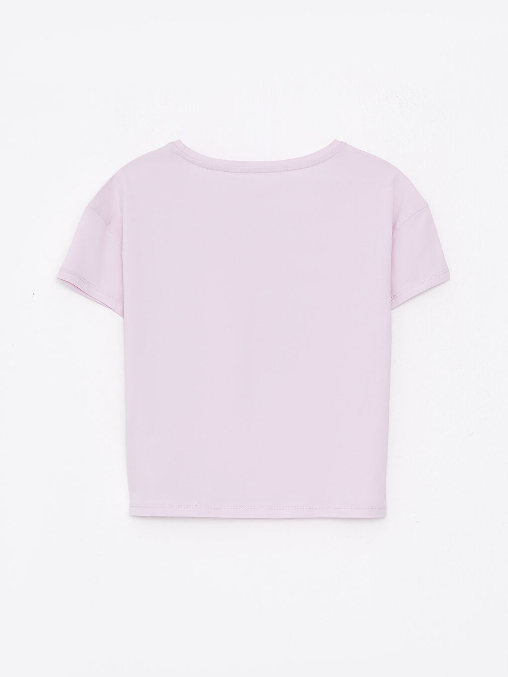 طقم بيجامة ياقة دائرية عادي كم قصير قطن للسيدات-6