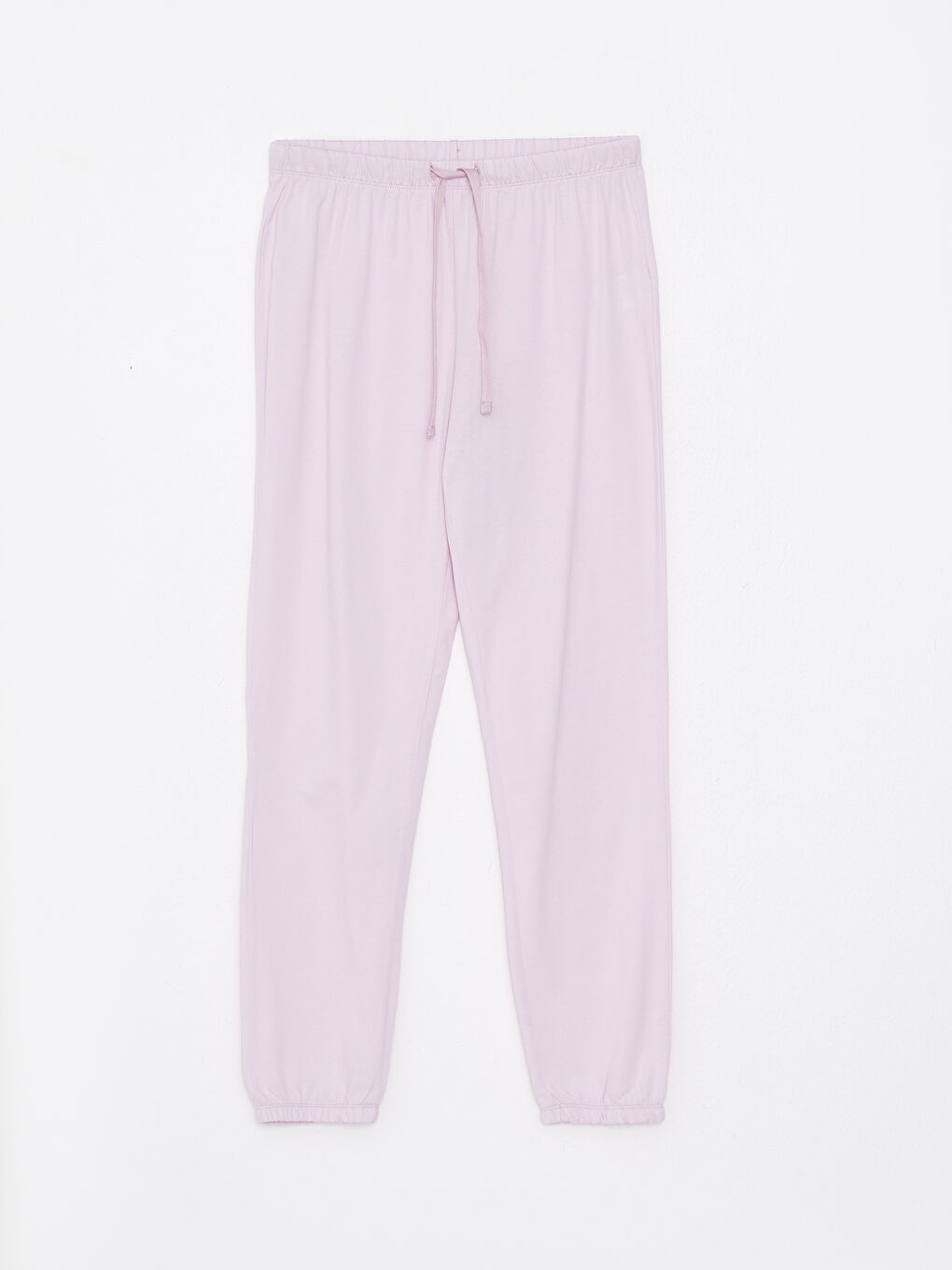 طقم بيجامة ياقة دائرية عادي كم قصير قطن للسيدات-7