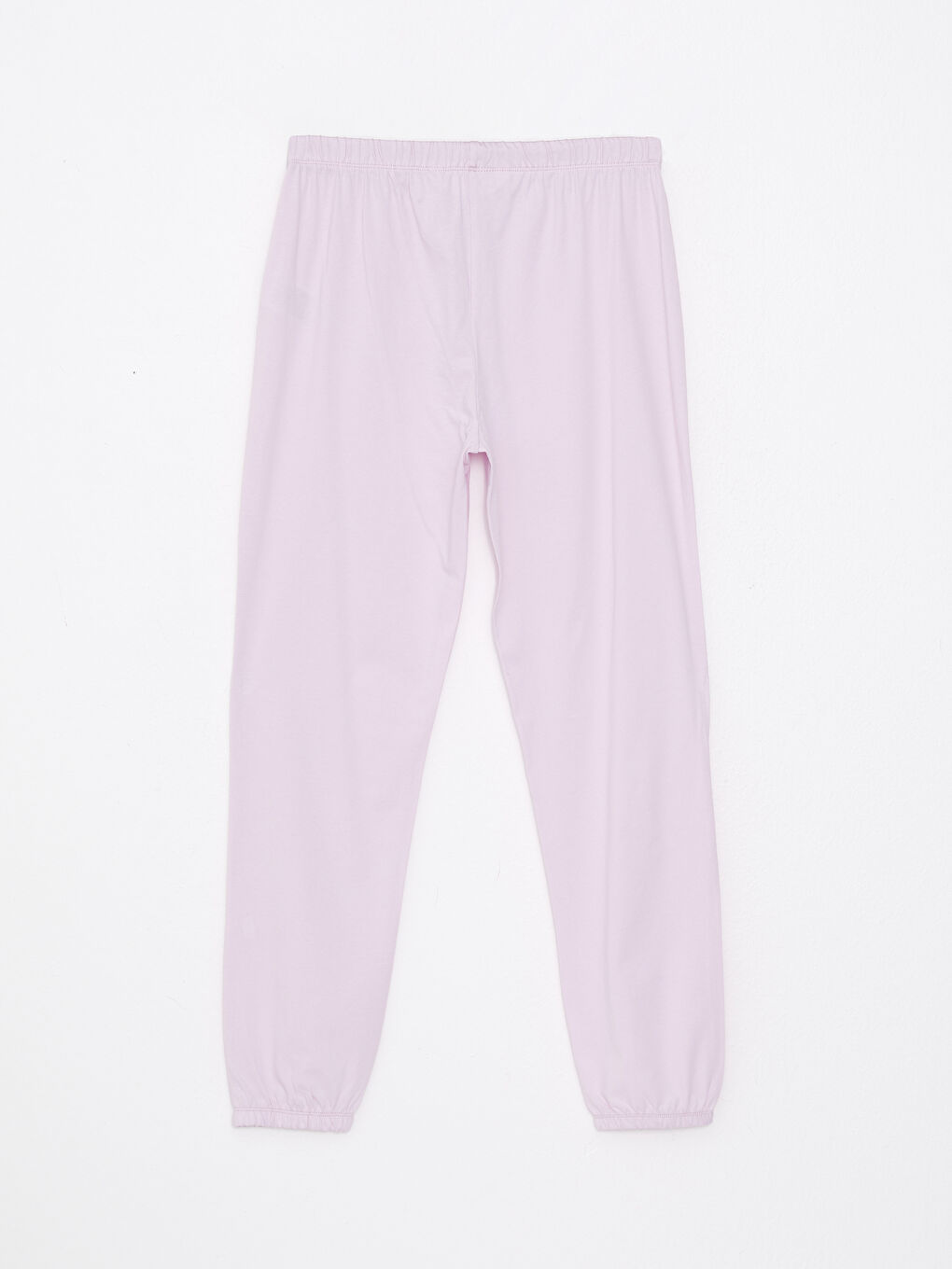 طقم بيجامة ياقة دائرية عادي كم قصير قطن للسيدات-8