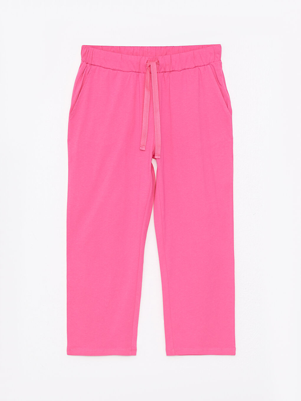 LCW DREAM Pembe U Yaka Düz Kolsuz Pamuklu Kadın Pijama Takımı - 7