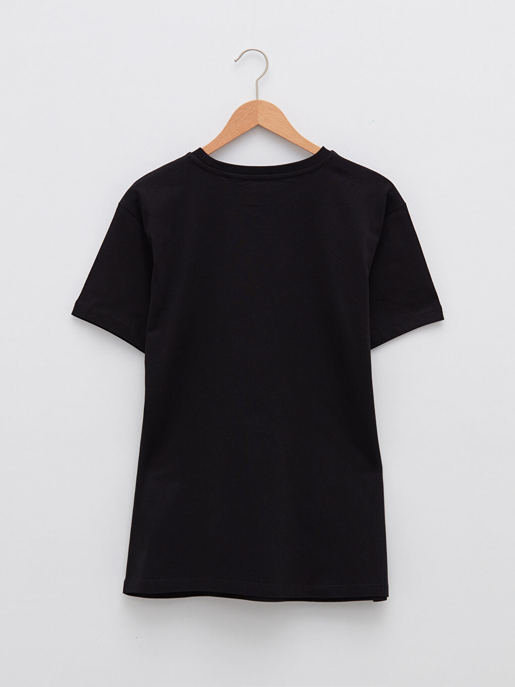 Siyah Bisiklet Yaka Kısa Kollu Rolling Stones Baskılı Penye Erkek Tişört-7