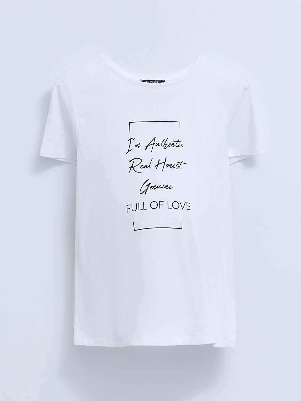 Crew Neck Letter Printed Short Sleeve Maternity T-Shirt-5