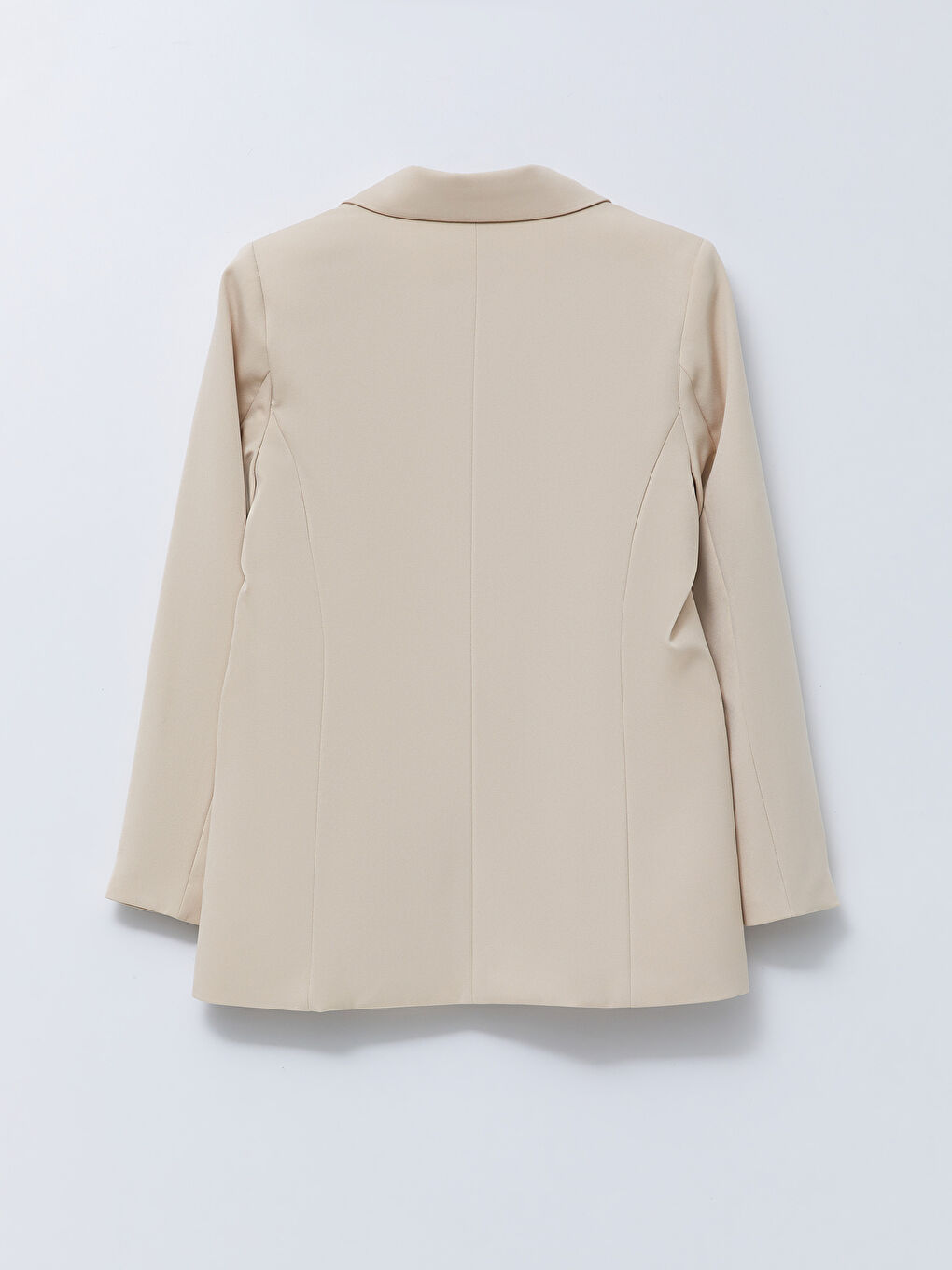 جاكيت بليزر للسيدات بأزرار وكم طويل عادي-7