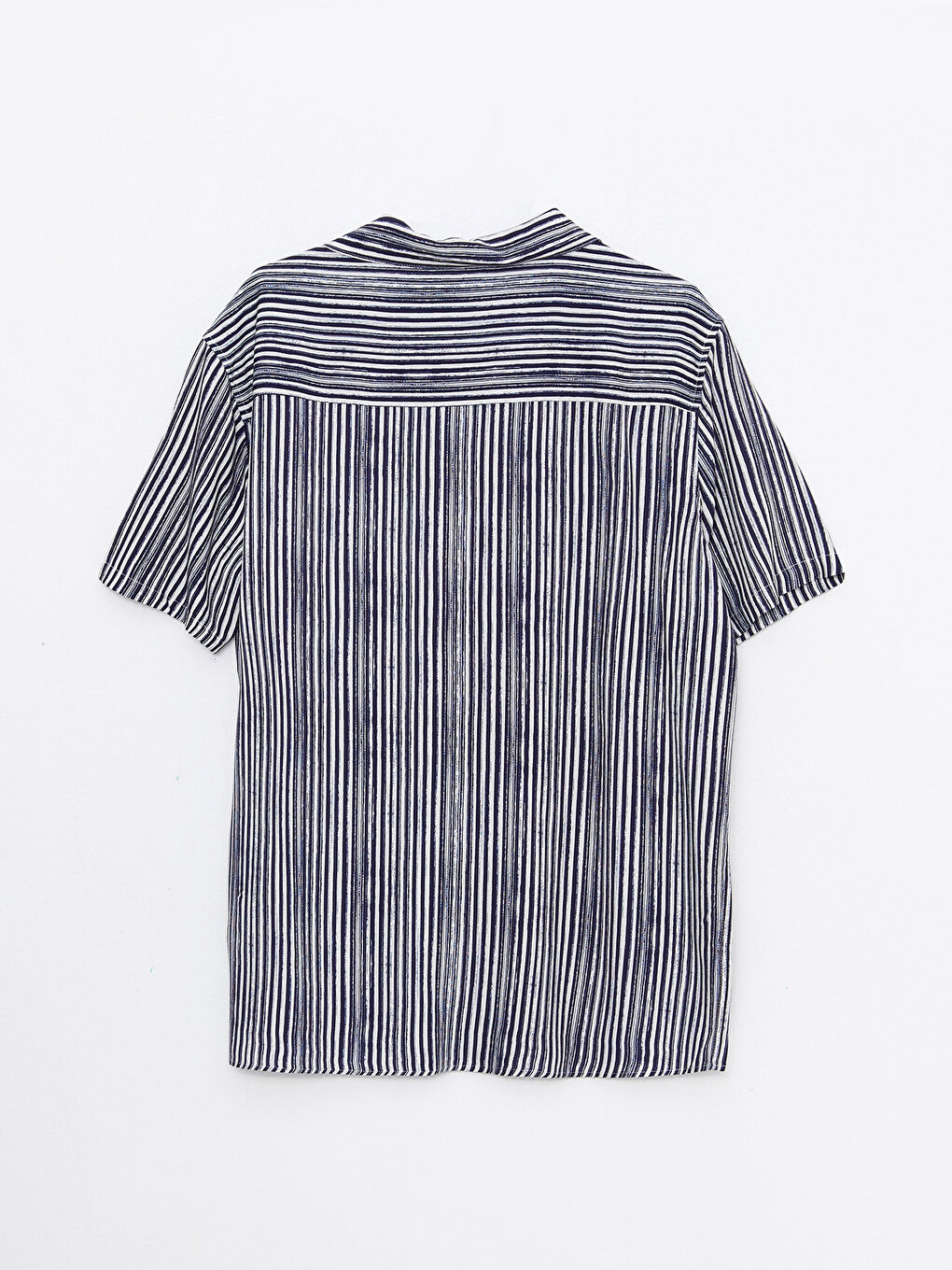 Regular Fit Short Sleeve Striped Men's Shirt-6