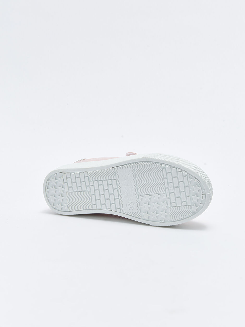 Pembe Deri Görünümlü Bağcık ve Cırt Cırtlı Kız Çocuk Spor Ayakkabı-3