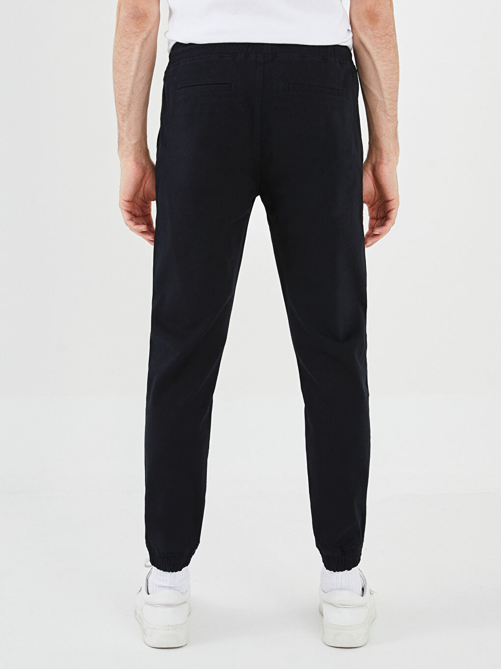 Siyah Slim Fit Erkek Jogger Pantolon-3