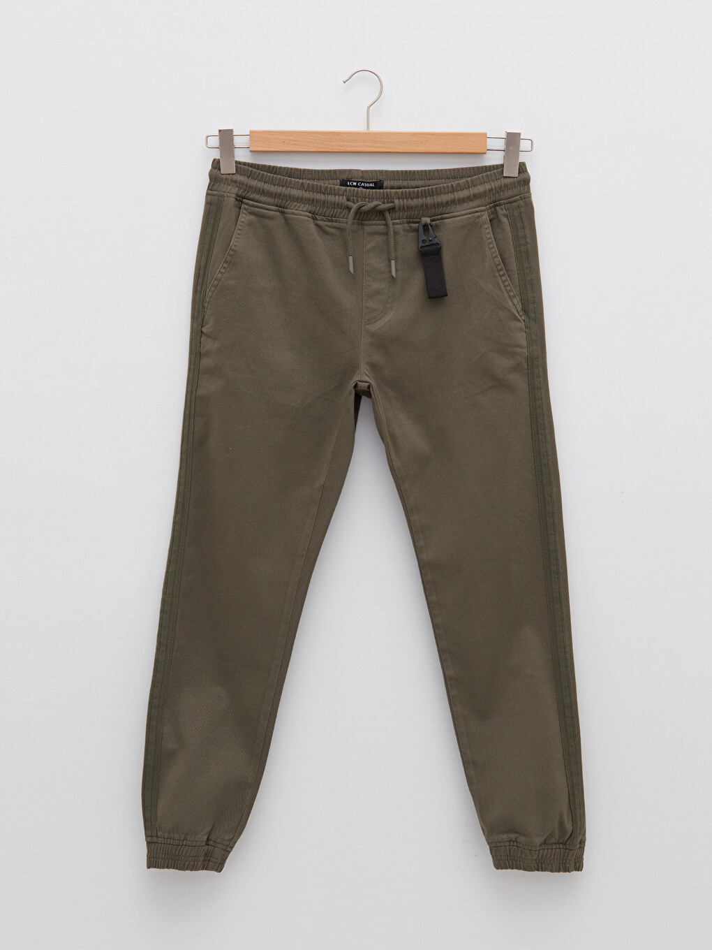 Haki Slim Fit Erkek Jogger Pantolon-5