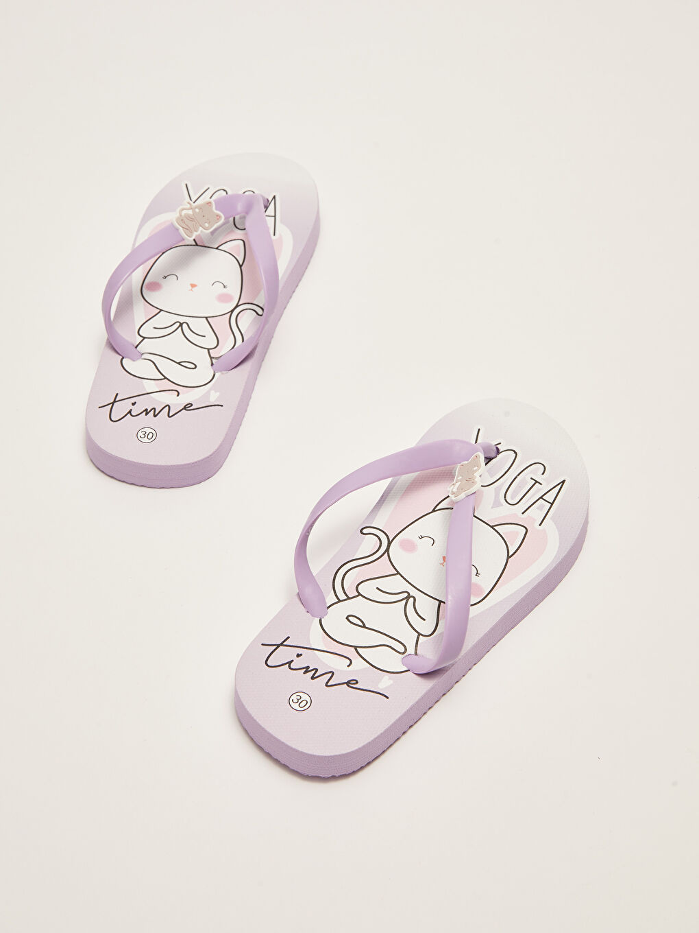 Пляжные шлепанцы с принтом для девочек-4