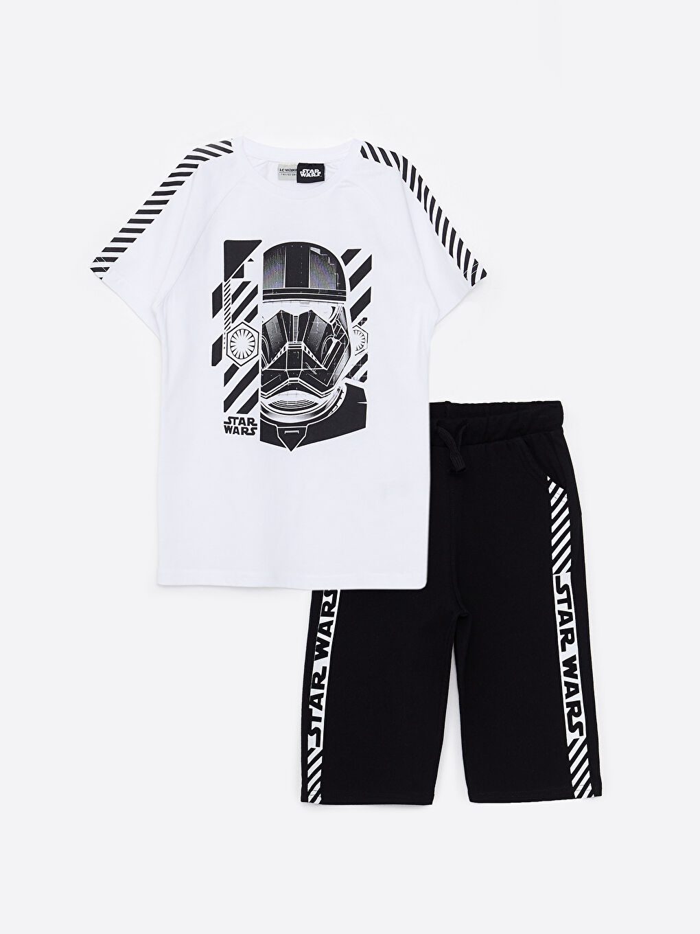 LCW Kids Crew Neck Star Wars Printed Short Sleeve Boy T-Shirt & Roller -S2GK00Z4-R9K