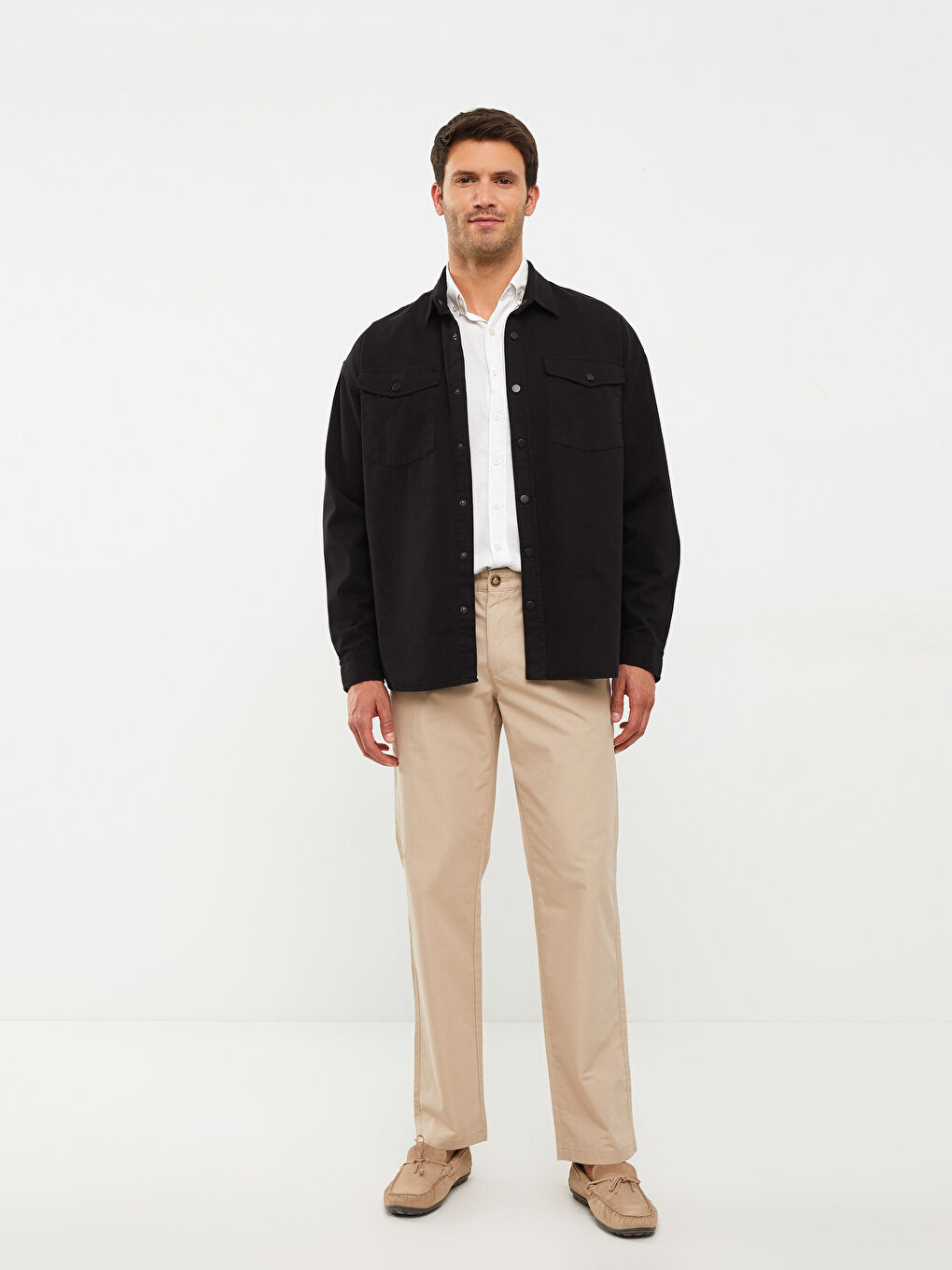 Pantaloni Chino pentru Bărbați cu Croială Largă