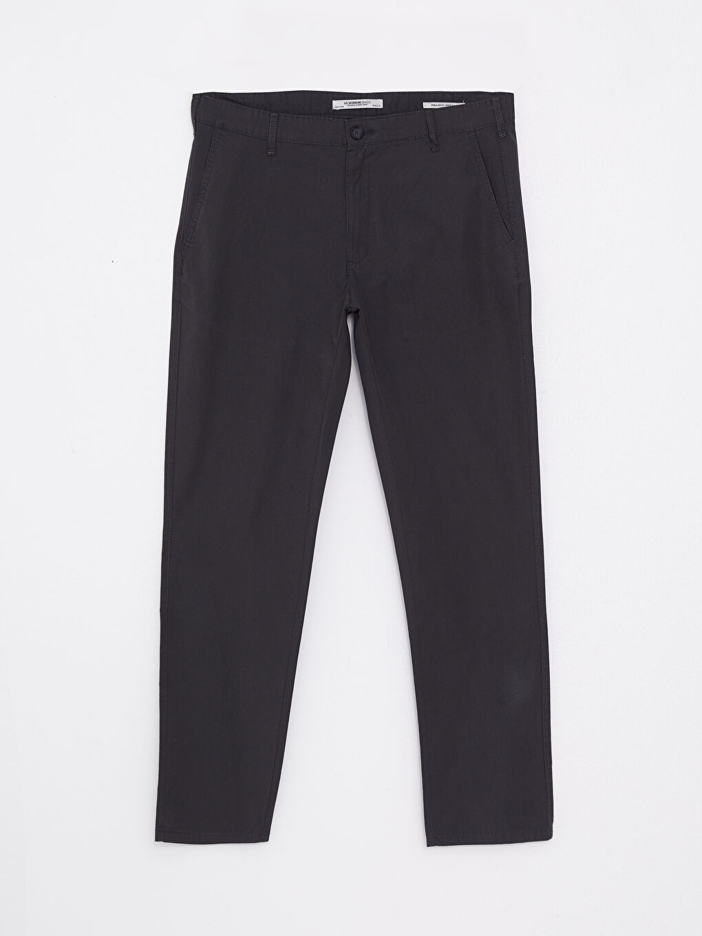 Antrasit Geniş Kalıp Erkek Chino Pantolon-5