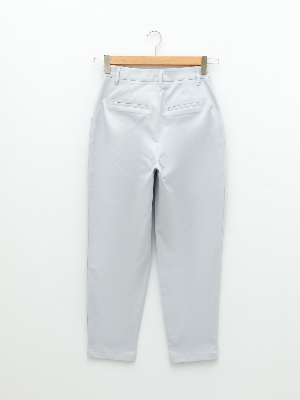 Women's High Waist Regular Fit Plain Trousers-13