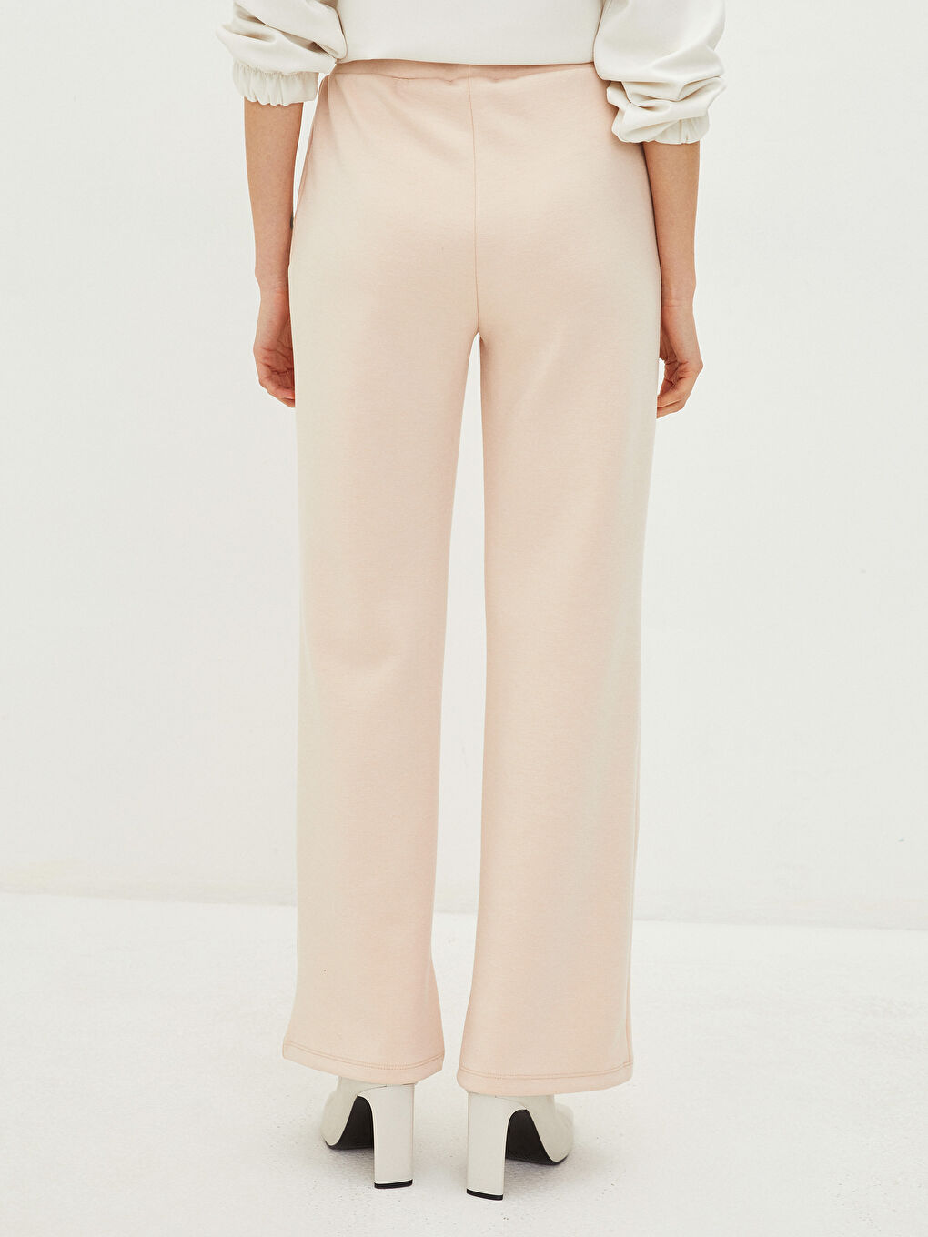 Women's Elasticated Waist Plain Sweatpants-7