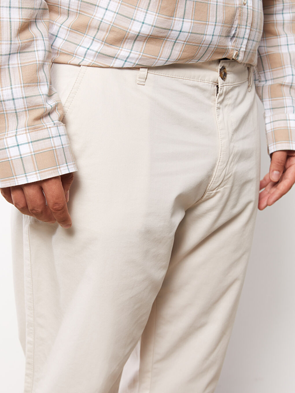 Relaxed Fit Men's Chino Trousers-2