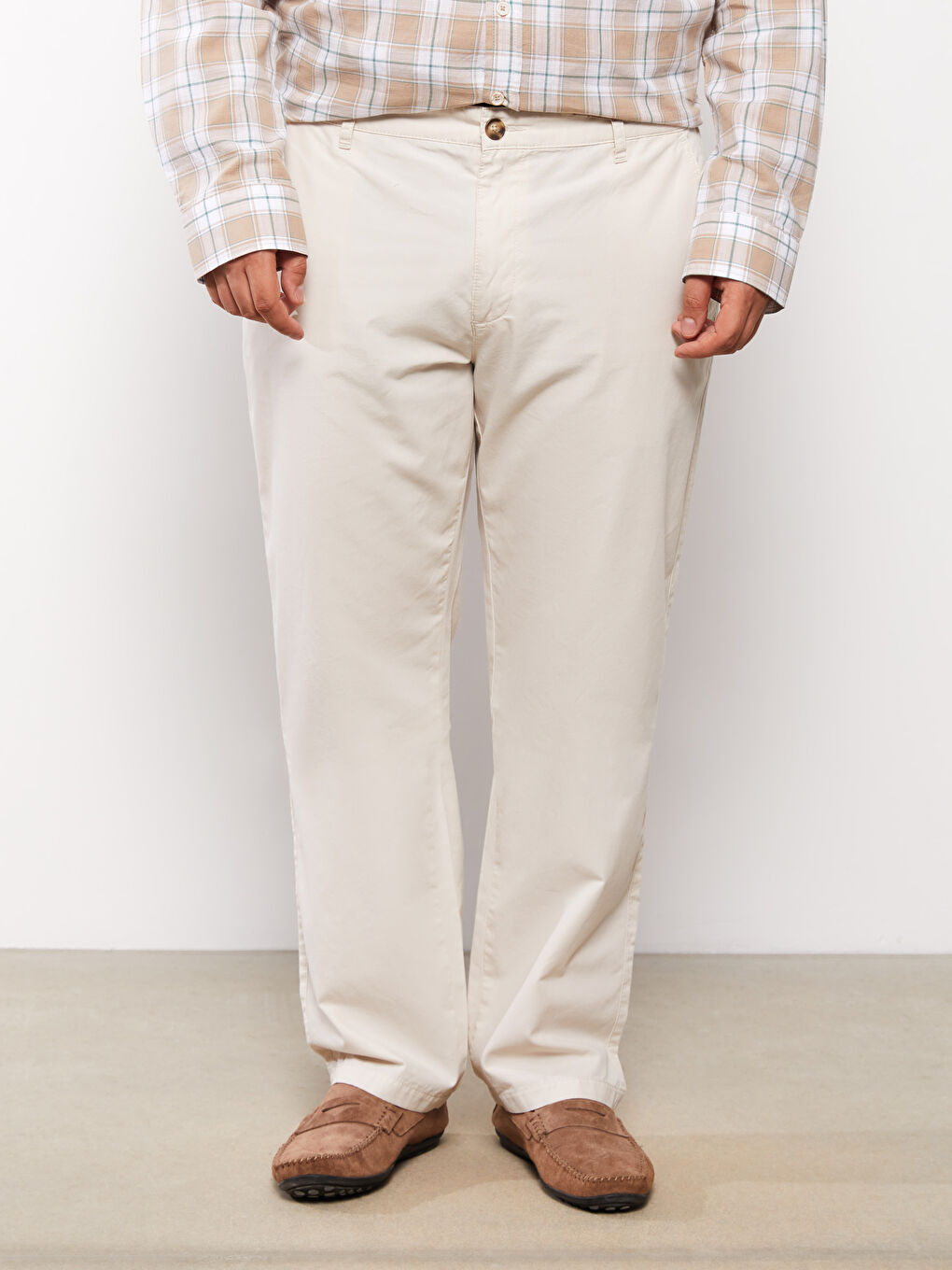 Relaxed Fit Men's Chino Trousers-3