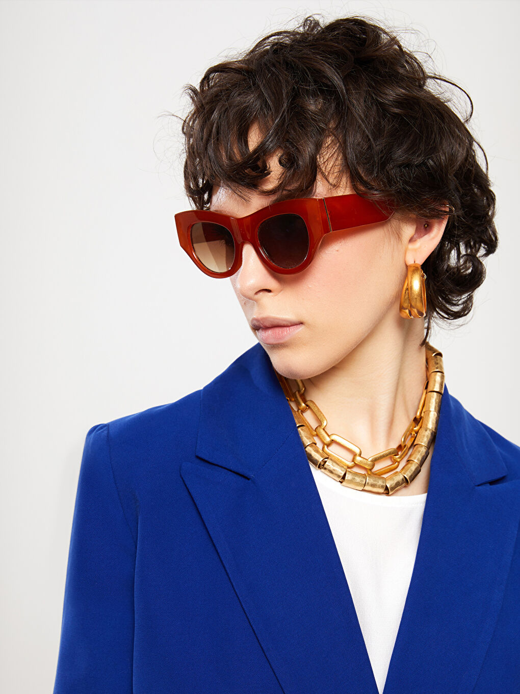 Veste Blazer à Boutons Manches Longues Régulier pour Femmes-3