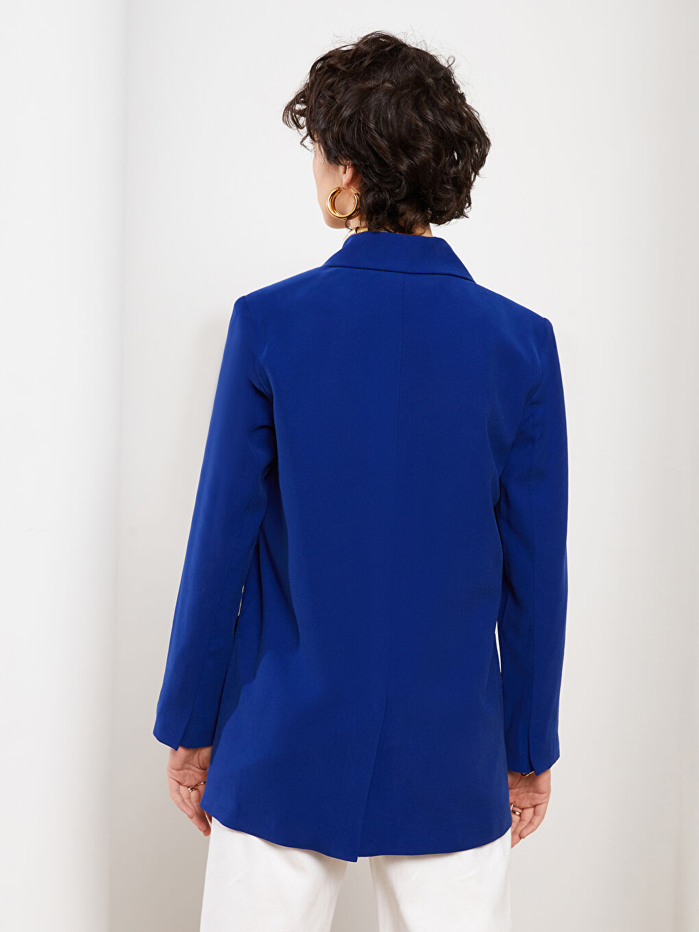 Veste Blazer à Boutons Manches Longues Régulier pour Femmes-6