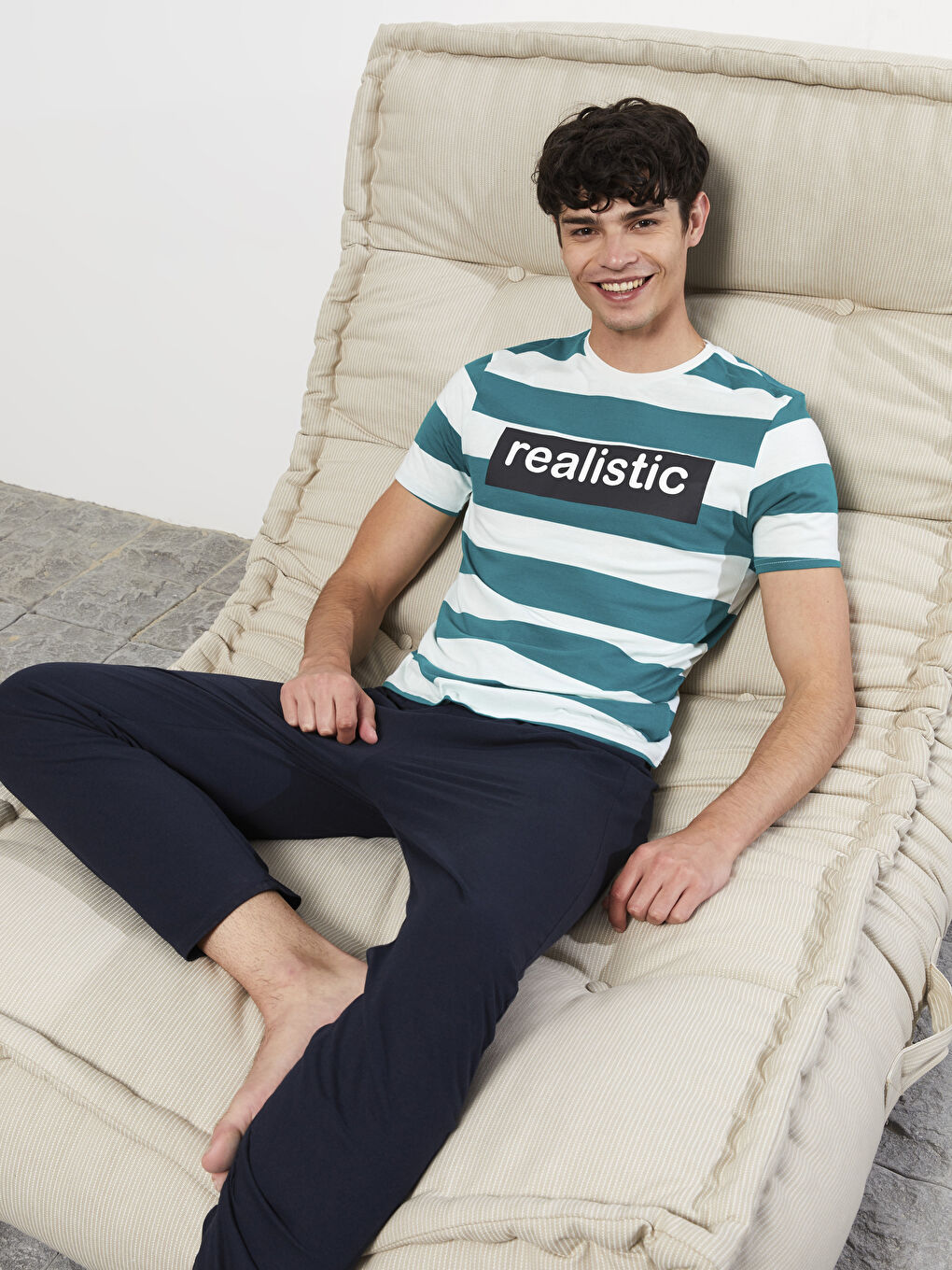 Regular Fit Men's Pyjama Set -S2GK92Z8-LFT