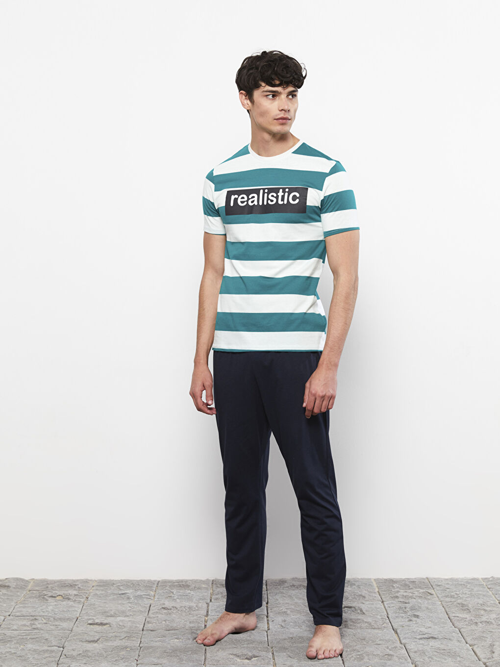 Regular Fit Men's Pyjama Set -S2GK92Z8-LFT