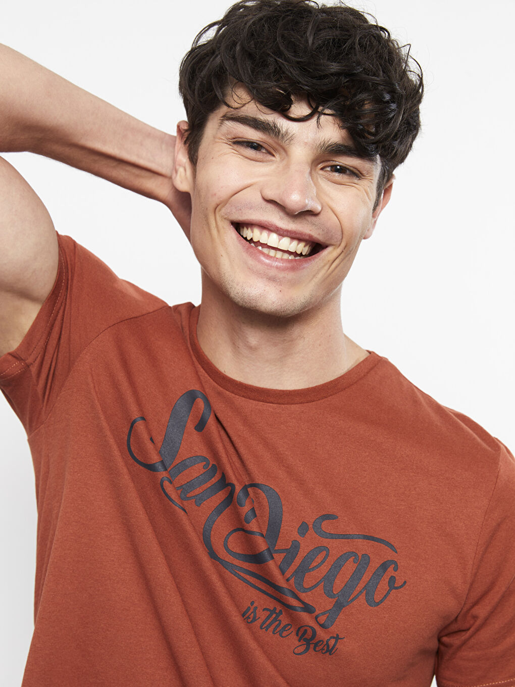 Kahverengi Standart Kalıp Erkek Pijama Takımı-3