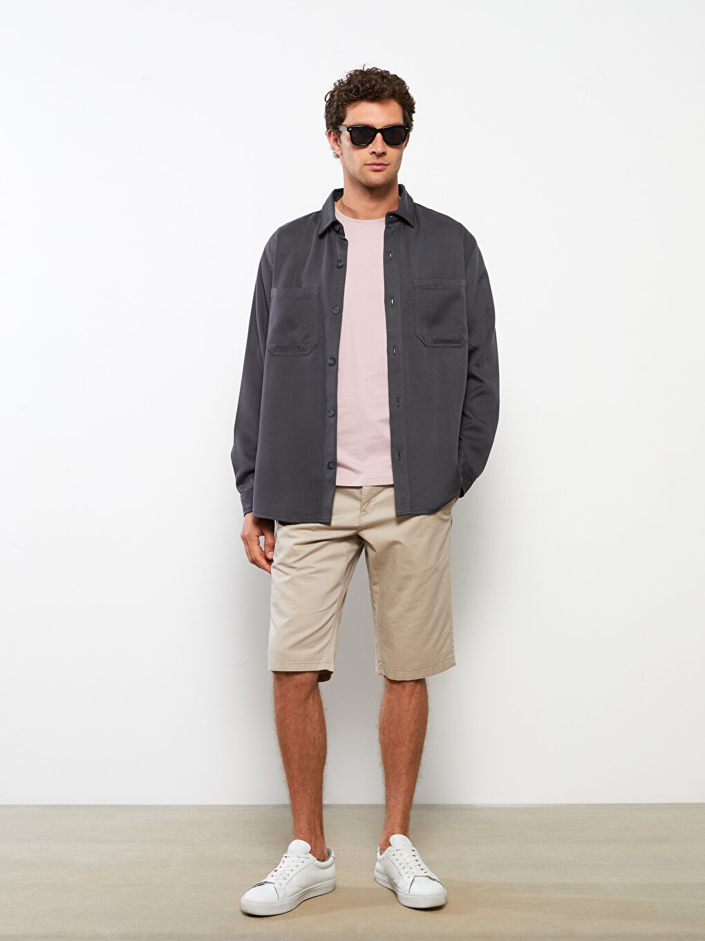 SOUTHBLUE Standart Kalıp Gabardin Erkek Şort -S2GL03Z8-KA5