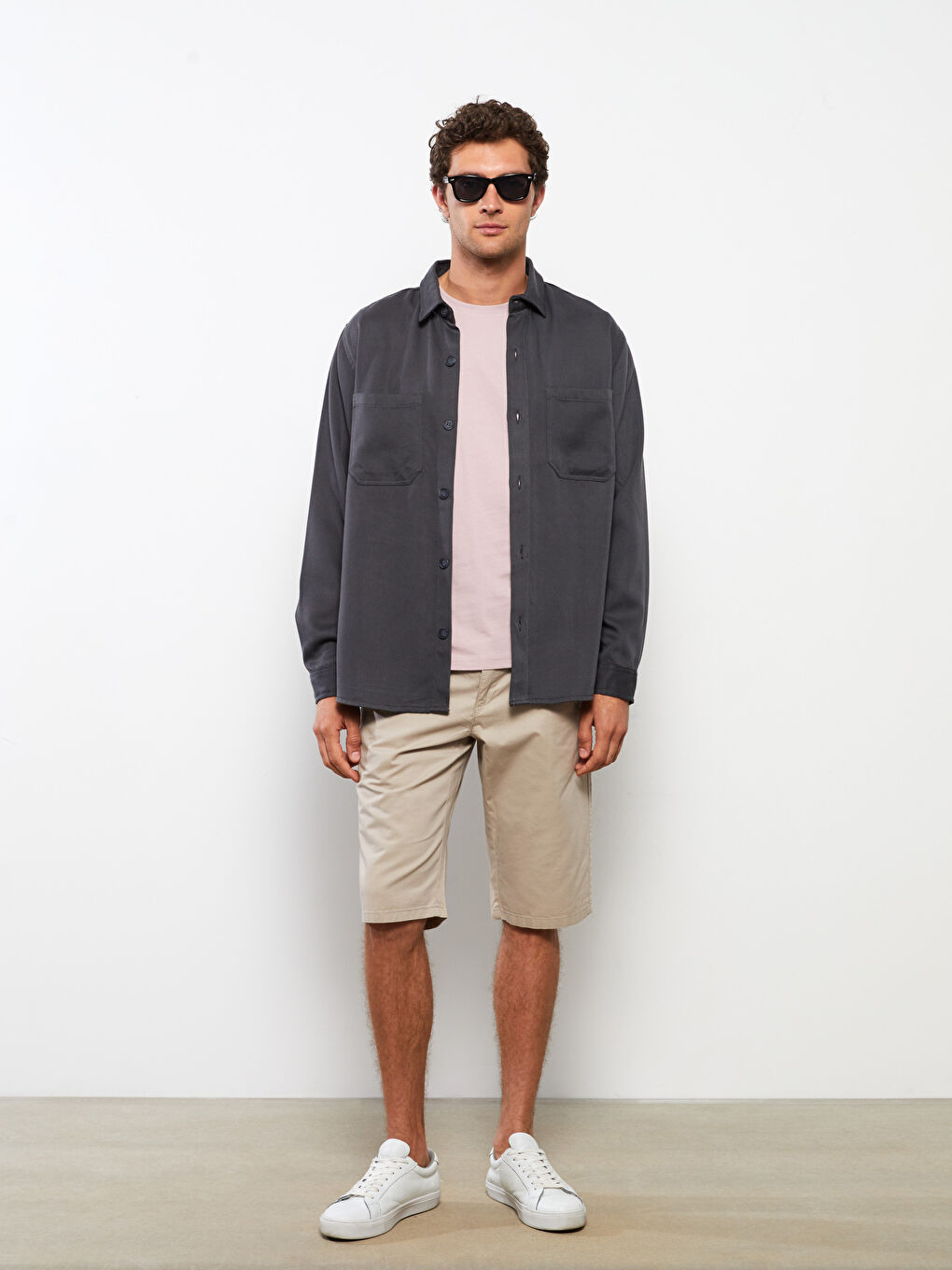 SOUTHBLUE Standart Kalıp Gabardin Erkek Şort -S2GL03Z8-KA5
