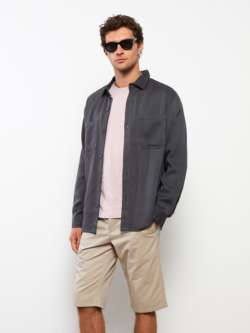 SOUTHBLUE Standart Kalıp Gabardin Erkek Şort -S2GL03Z8-KA5