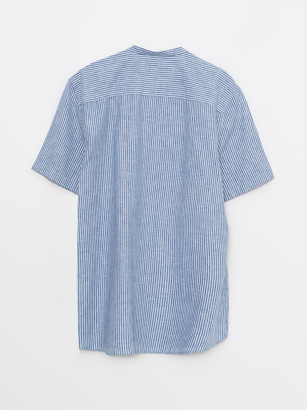 İndigo Regular Fit Kısa Kollu Çizgili Erkek Gömlek-6