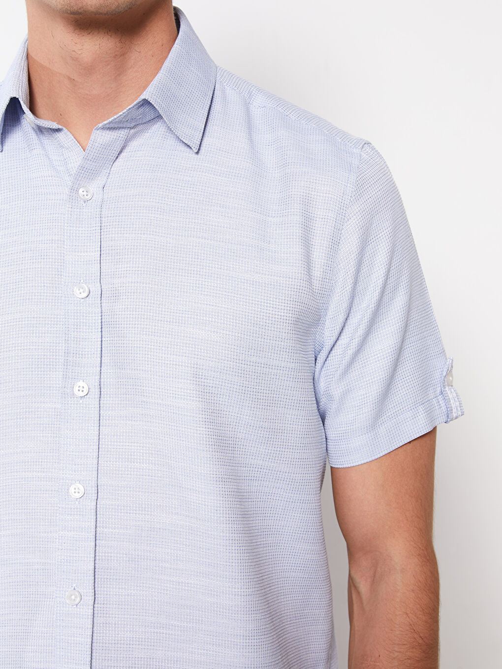 Mavi Regular Fit Kısa Kollu Armürlü Erkek Gömlek-3